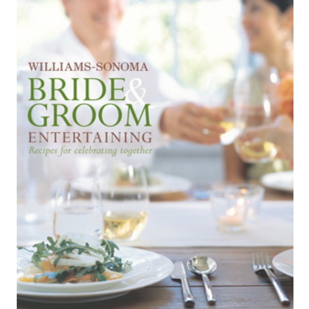 Williams-Sonoma Bride & Groom Entertaining Cookbook Engagement Wedding Gift NWT